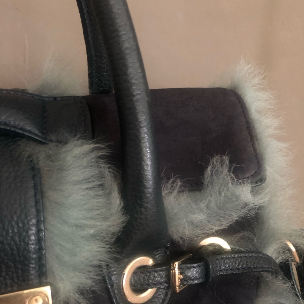 Jimmy choo suede and fur bag - Picture 3 of 9
